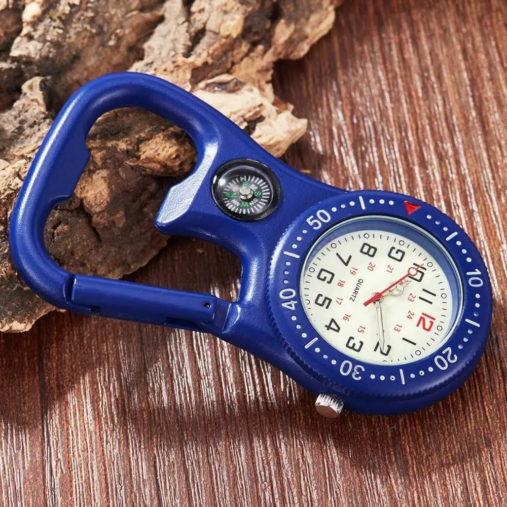 Montre quartz mousqueton pour les activités physiques extérieures Ma montre à gousset