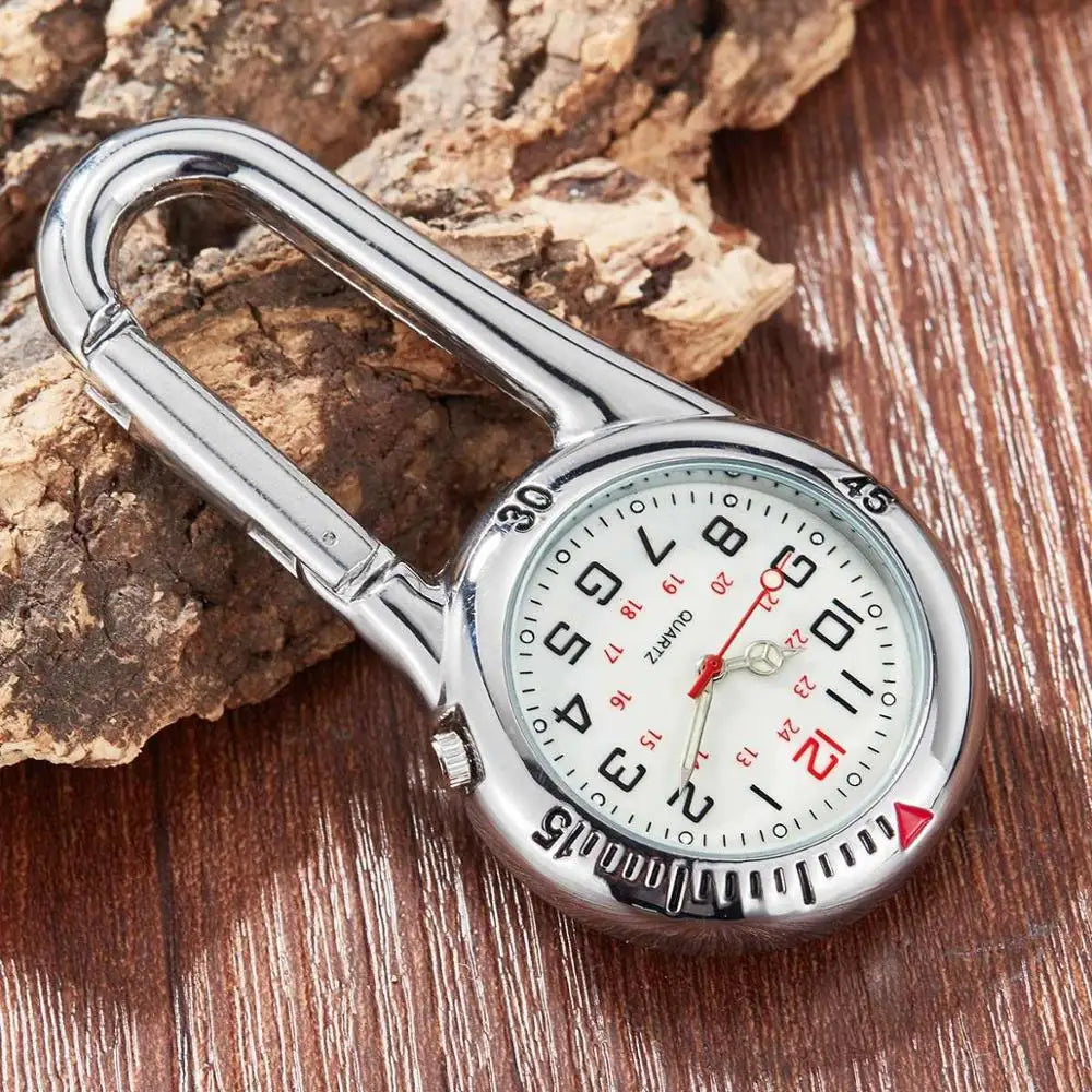 Montre quartz mousqueton pour les activités physiques extérieures Ma montre à gousset