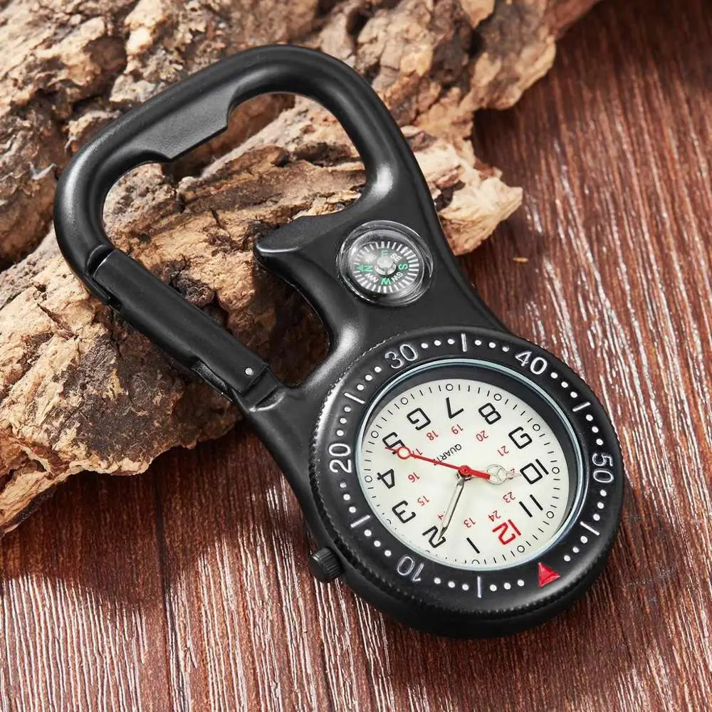 Montre quartz mousqueton pour les activités physiques extérieures Ma montre à gousset