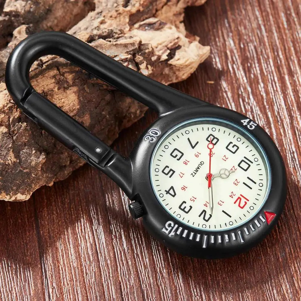 Montre quartz mousqueton pour les activités physiques extérieures Ma montre à gousset