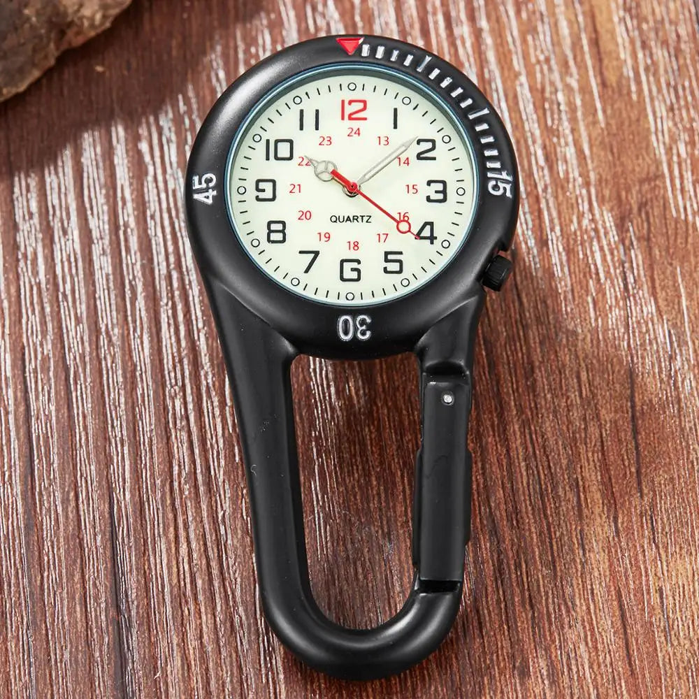 Montre quartz mousqueton pour les activités physiques extérieures Ma montre à gousset