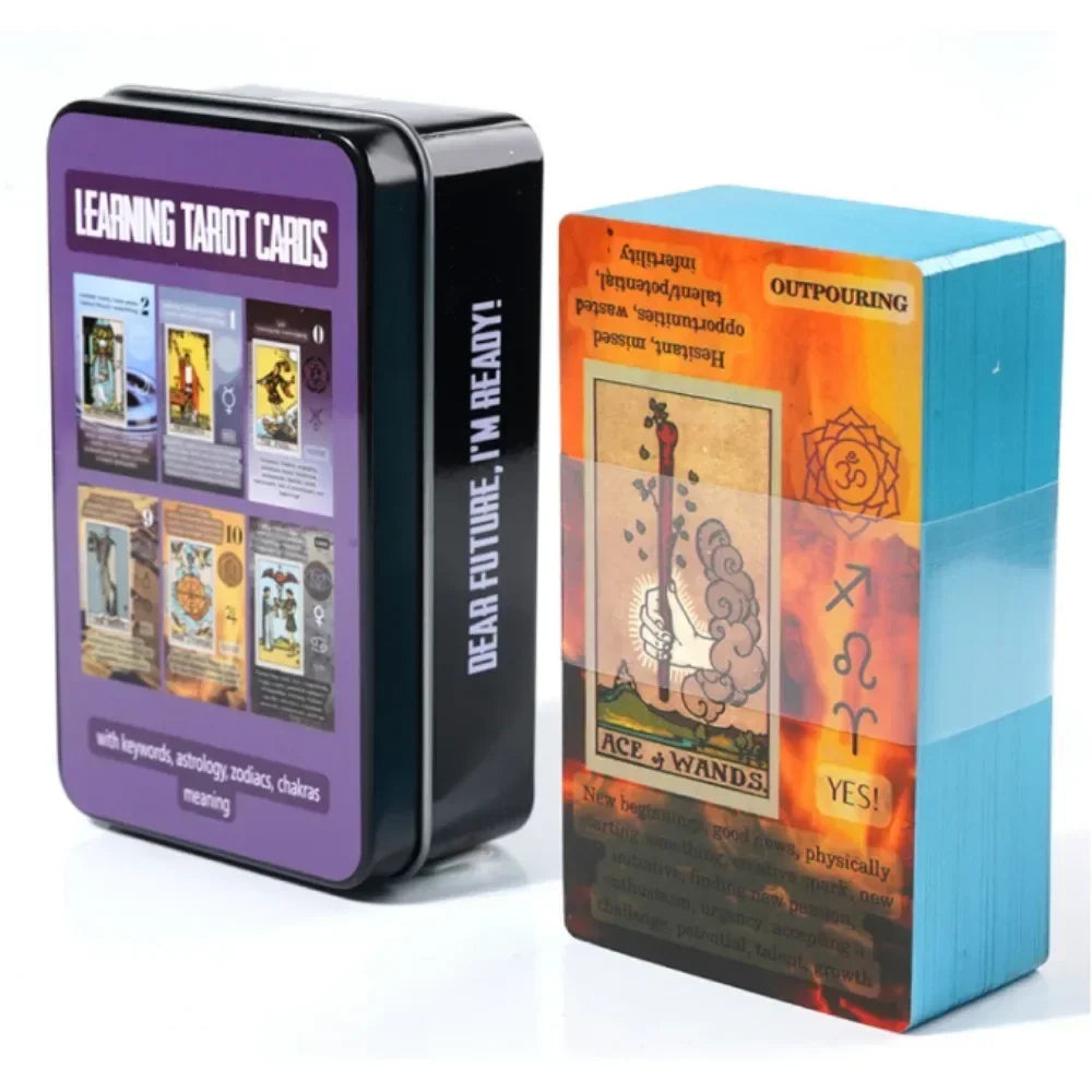 🌌🔮 Jeu de Tarot Mystique – Cartes Divinatoires pour Guidance & Intuition 🃏✨