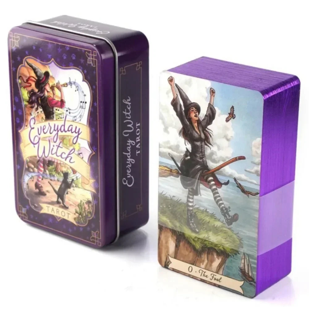 🌌🔮 Jeu de Tarot Mystique – Cartes Divinatoires pour Guidance & Intuition 🃏✨