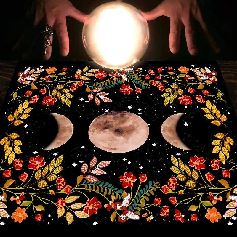 🌙🔮 Tapis Ésotérique pour Tirage de Tarots – Guidance & Spiritualité 🃏💫