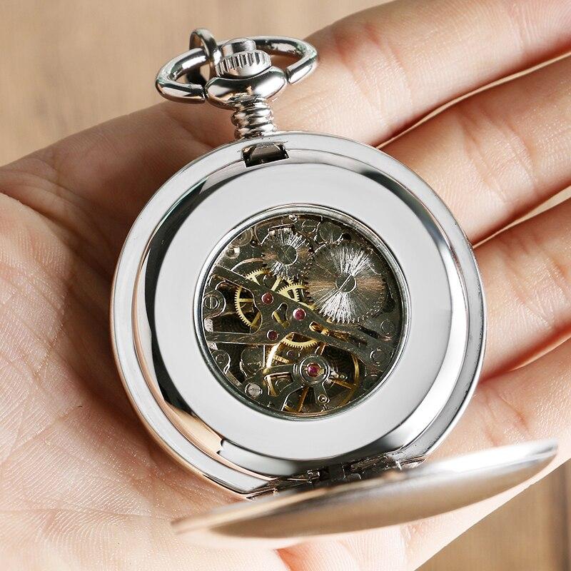 Montre à gousset à mouvement mécanique et remontage manuel boitier  acier Chrome Ma montre à gousset
