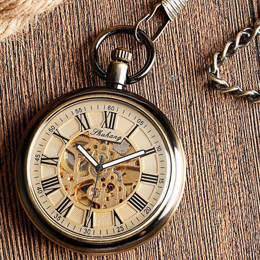 Montre à gousset mécanique à mouvement automatique et remontage par balancier Ma montre à gousset