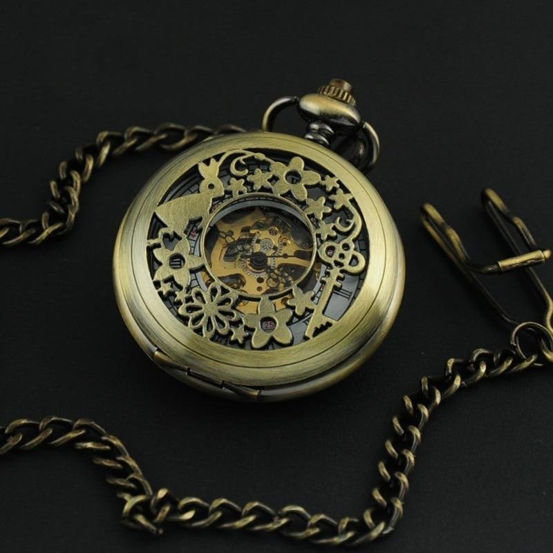 Montre à gousset mecanique à remontage manuel "Alice" Ma montre à gousset