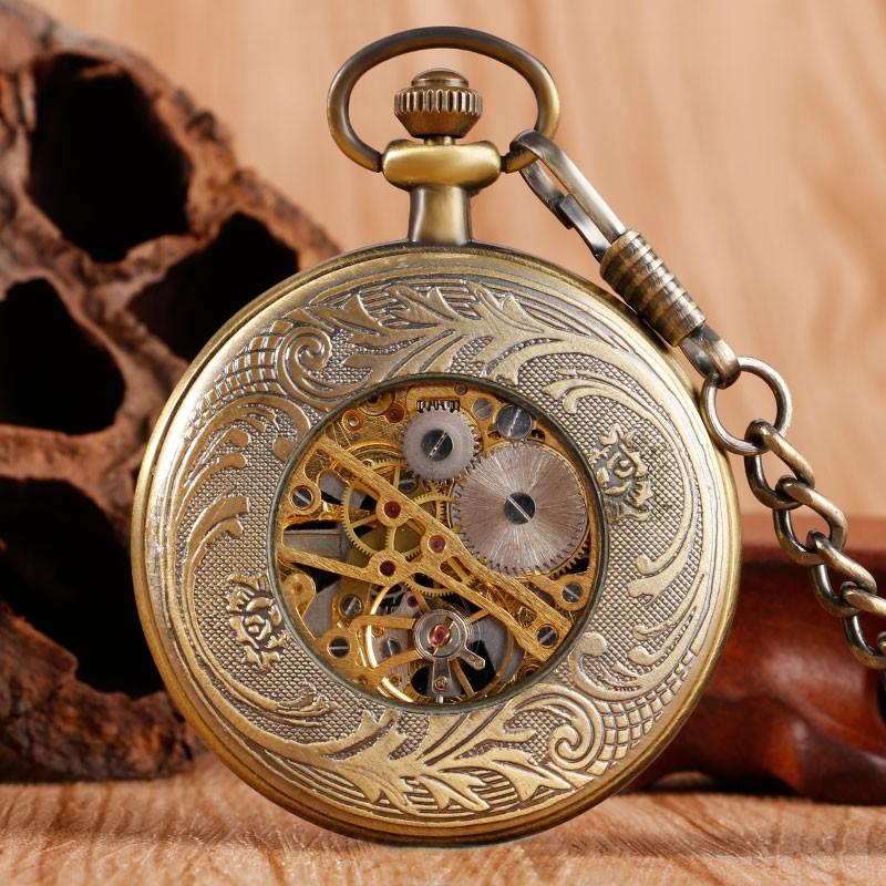 Montre à gousset mecanique à remontage manuel et chiffres classiques Ma montre à gousset