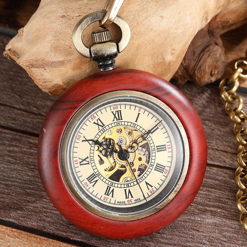 Montre à gousset mouvement à remontage manuel et boitier bois Ma montre à gousset