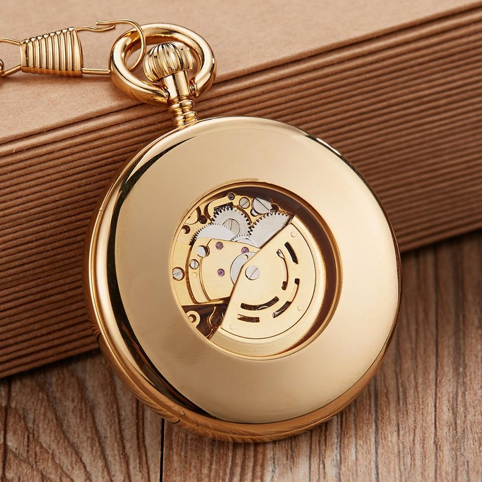 Montre à gousset mouvement automatique à remontage par balancier couleur or ou argent Ma montre à gousset