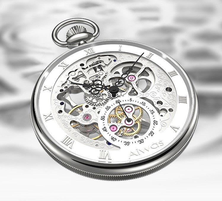 Montre à gousset mouvement automatique sea-gull pilote 1963 Ma montre à gousset