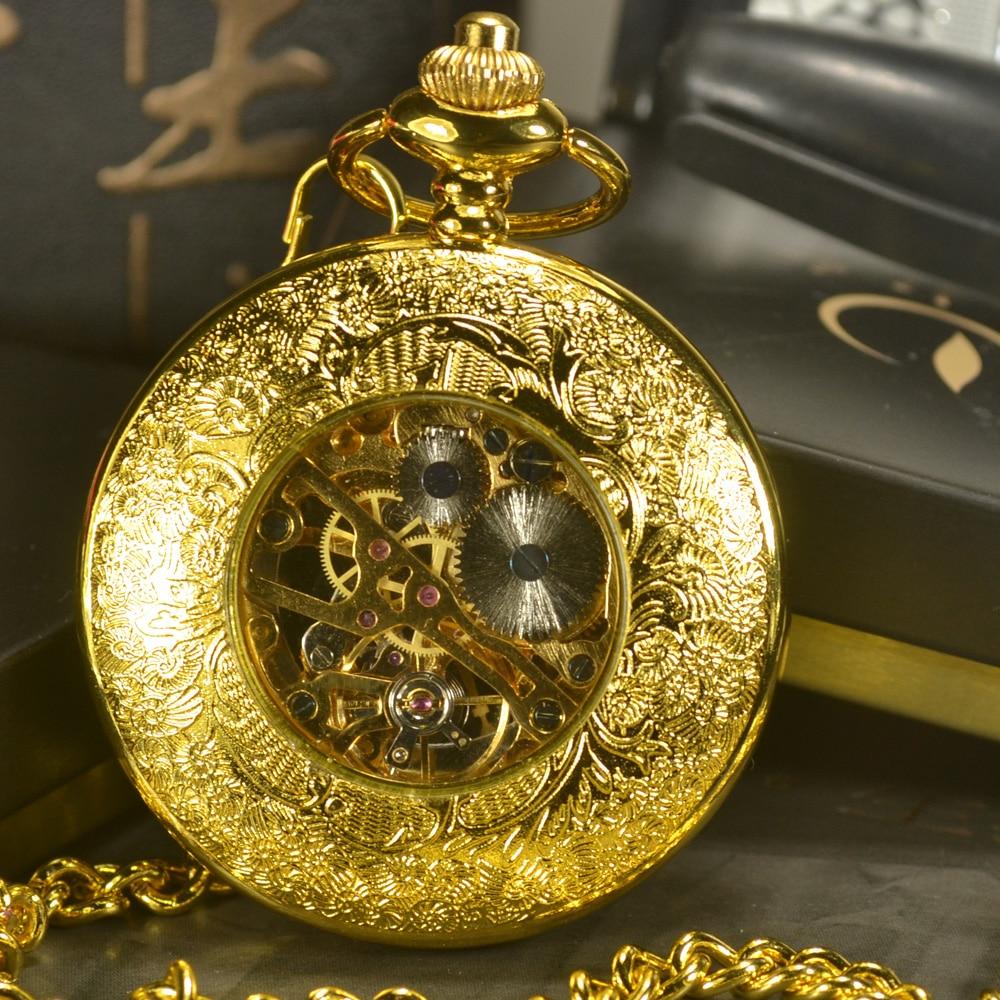 Montre à gousset mouvement mécanique à remontage manuel boitier doré Ma montre à gousset