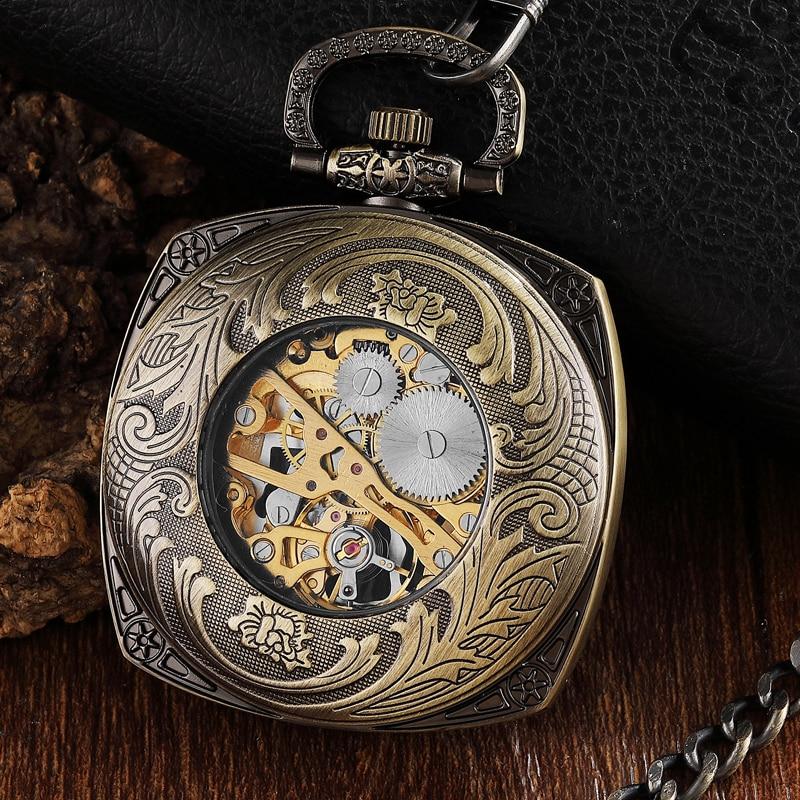 Montre à gousset mouvement mecanique à remontage manuel et boitier carré Ma montre à gousset