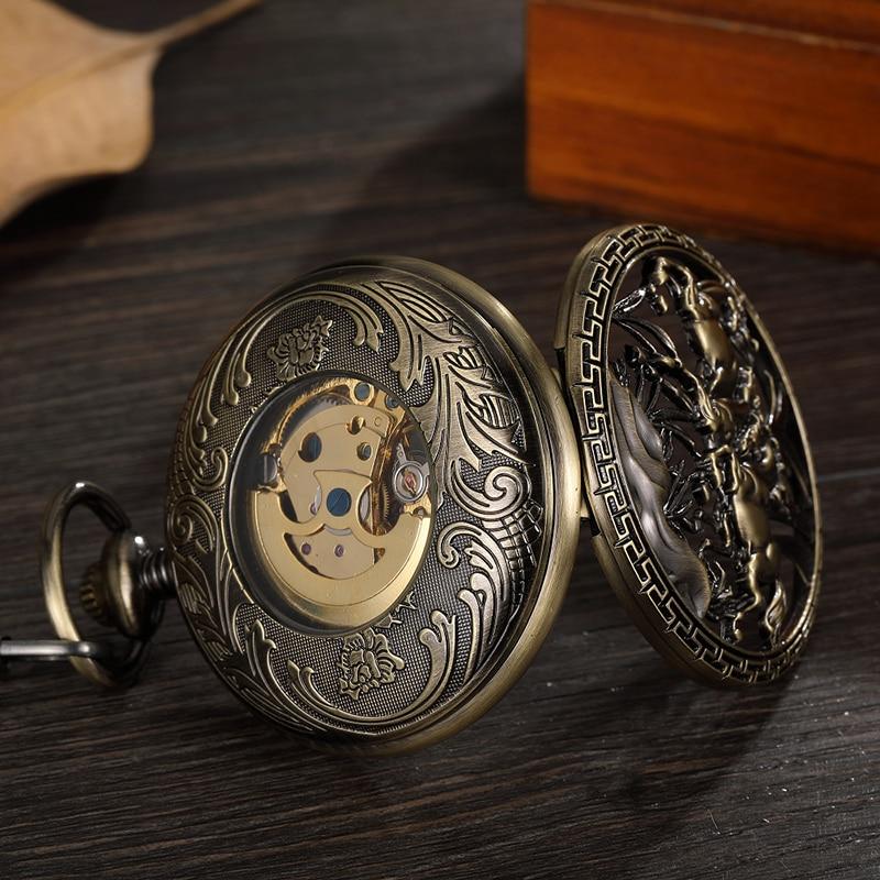montre à gousset mecanique automatique à remontage par balancier "Pegaze" Ma montre à gousset