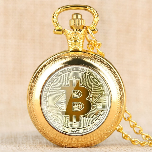 Montre à gousset Bitcoin, mouvement quartz, pour les Mineurs de bitcoin aguerris Ma montre à gousset